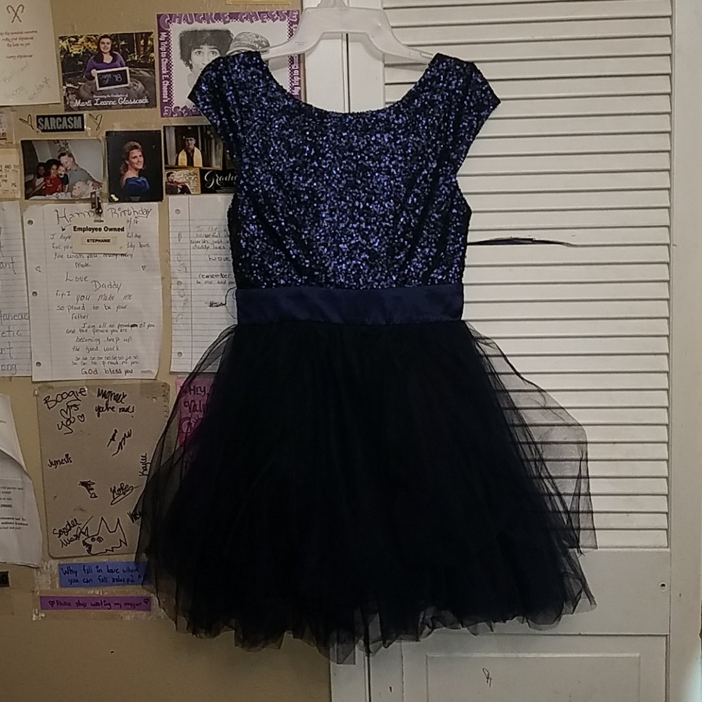 Price Negotiable: Blue Homecoming Dress